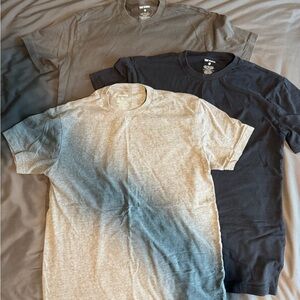 Men's True Classic Crew Neck T-Shirt Set - Light Gray, Navy, and Charcoal
